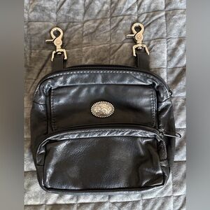 Victoria Leather Co Motorcycle Riding Hip Clip Bag 9x8x2 Excellent Condition